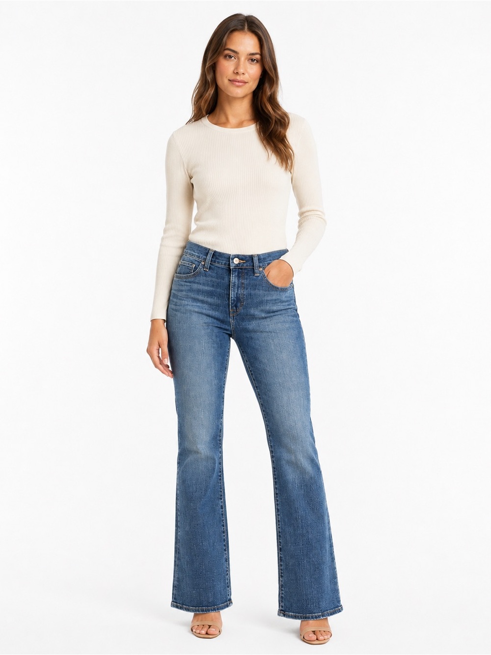 Levi's Medium Blue Boot Cut Jeans